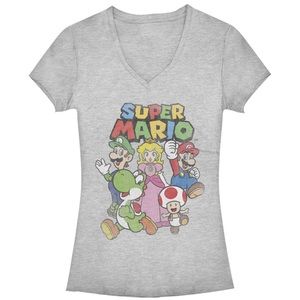 Super Mario Luigi Princess Peach Yoshi Toad characters Heather